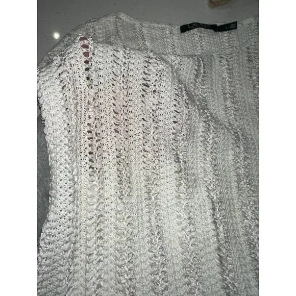 Lauren Ralph Lauren Women’s Open    Knit Sweater White L minimalist classy
Beach - Picture 5 of 7